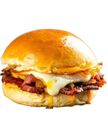 Pastirma Burger mit Beef Bacon und Spiegelei